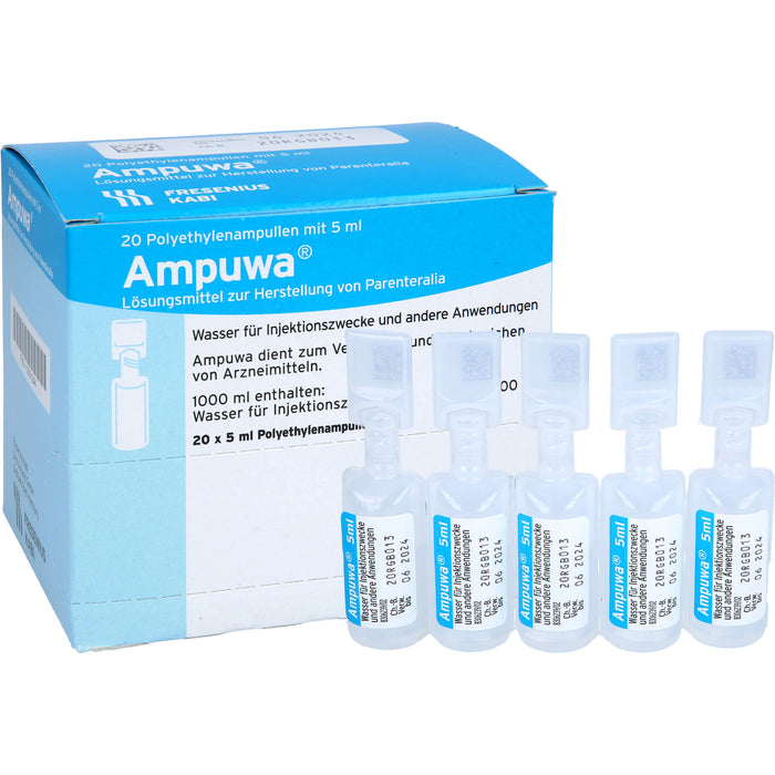 Ampuwa Wasser für Injektionszwecke Polyethylenampullen, 20 St. Ampullen
