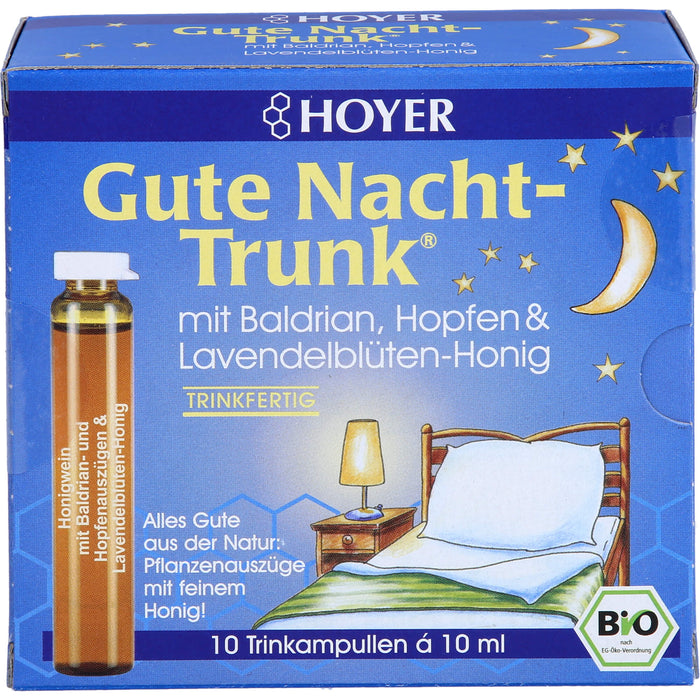 HOYER Gute Nacht-Trunk Trinkampullen, 10 St. Ampullen