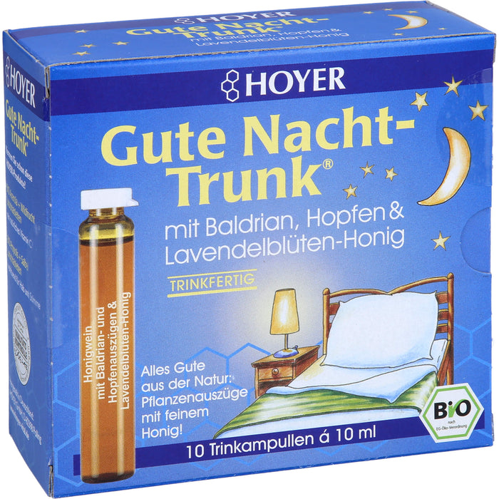HOYER Gute Nacht-Trunk Trinkampullen, 10 St. Ampullen