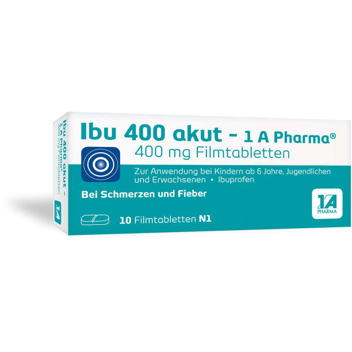 Ibu 400 akut - 1 A Pharma Filmtabletten, 10 St. Tabletten