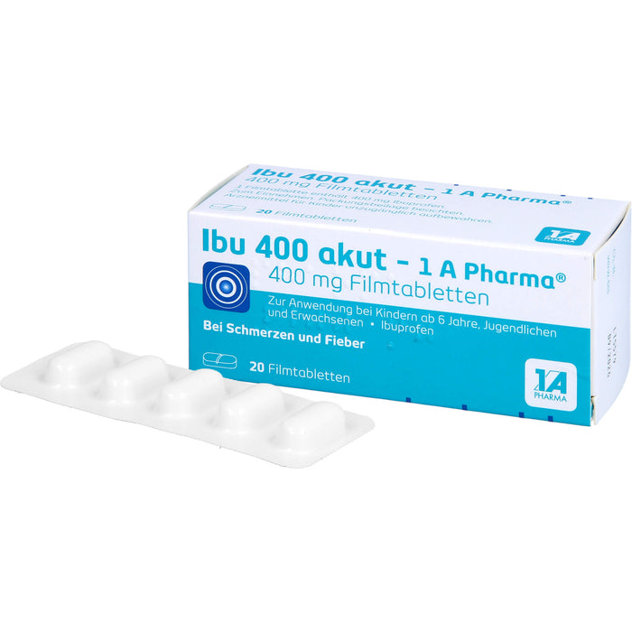 Ibu 400 akut - 1 A Pharma Filmtabletten, 20 St. Tabletten