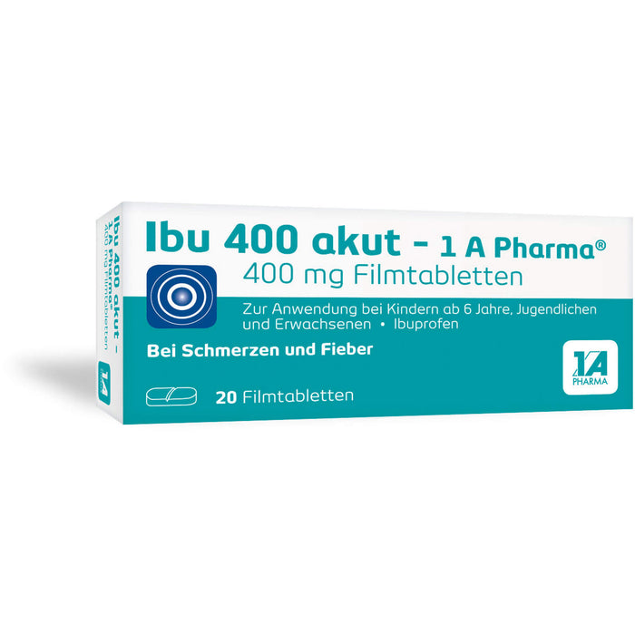 Ibu 400 akut - 1 A Pharma Filmtabletten, 20 St. Tabletten