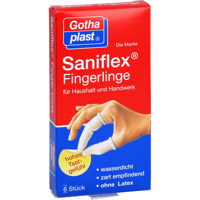 Gothaplast Saniflex Fingerlinge wasserdicht, 6 St. Fingerlinge