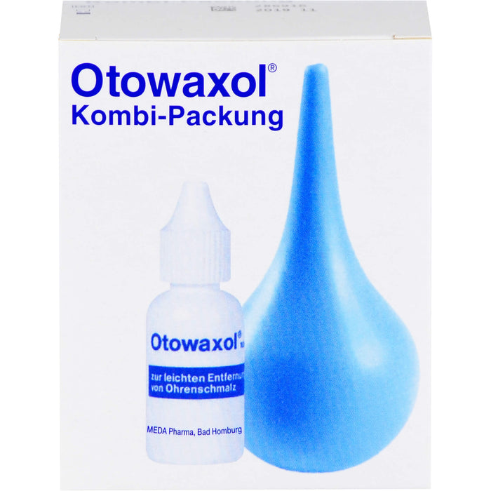 Otowaxol Kombi-Packung Lösung + Ohrenspritze gegen Ohrenschmalz, 10 ml Lösung