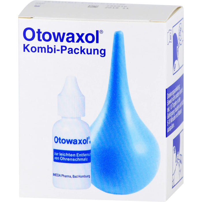 Otowaxol Kombi-Packung Lösung + Ohrenspritze gegen Ohrenschmalz, 10 ml Lösung