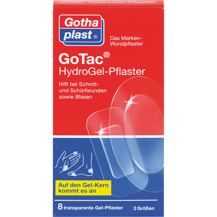 Gothaplast GoTac Hydro Gel-Pflaster, 8 St. Pflaster