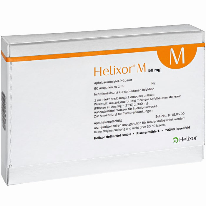 Helixor M 50 mg, 50 St. Ampullen