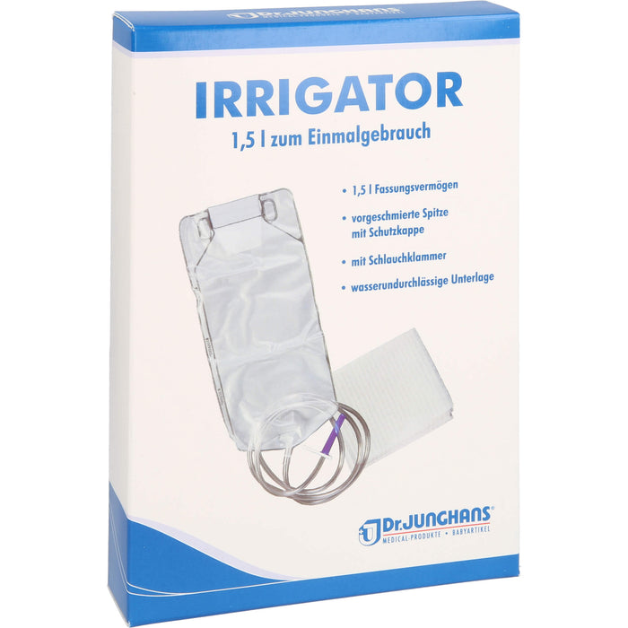 Irrigator 1,5L zum Einmalgebrauch kompl.m.Unterlag, 1 St