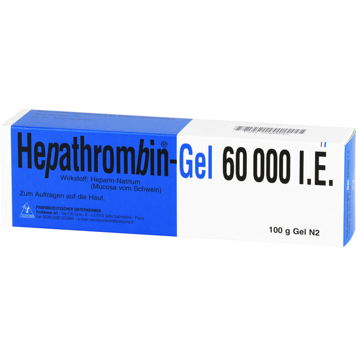 Teofarma Hepathrombin-Gel 60 000 I.E., 100 g Gel
