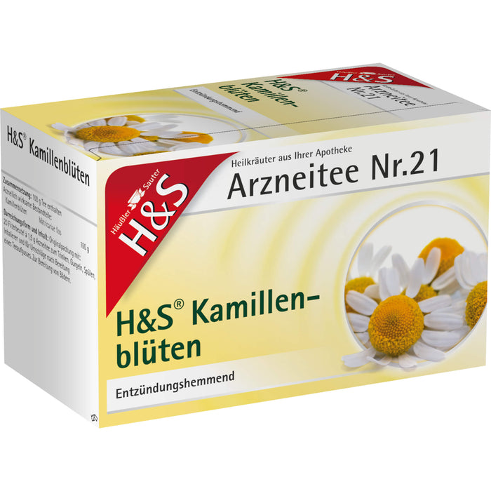 H&S Kamillenblüten Arzneitee Nr. 21, 20 St. Filterbeutel