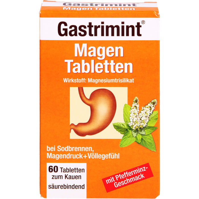 Bad Heilbrunner Gastrimint Magen-Tabletten zum Kauen, 60 St. Tabletten