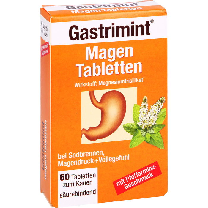 Bad Heilbrunner Gastrimint Magen-Tabletten zum Kauen, 60 St. Tabletten