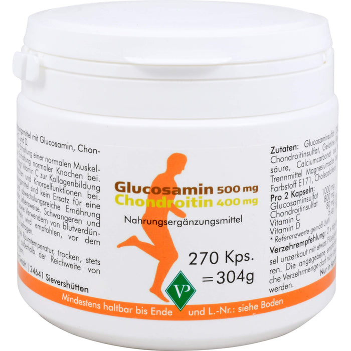 Glucosamin 500mg + Chondroitin 400mg Kaps., 270 St KAP