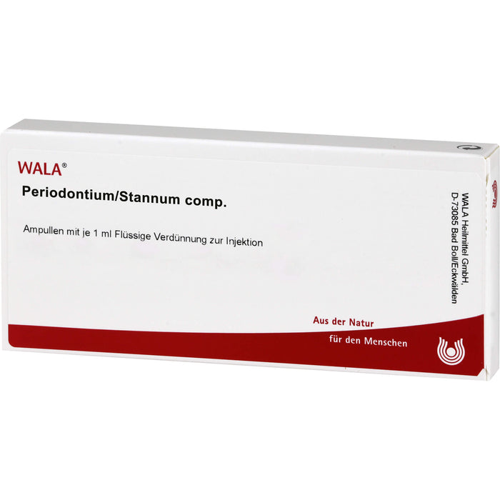 WALA Periodontium/Stannum comp. flüssige Verdünnung, 10 St. Ampullen