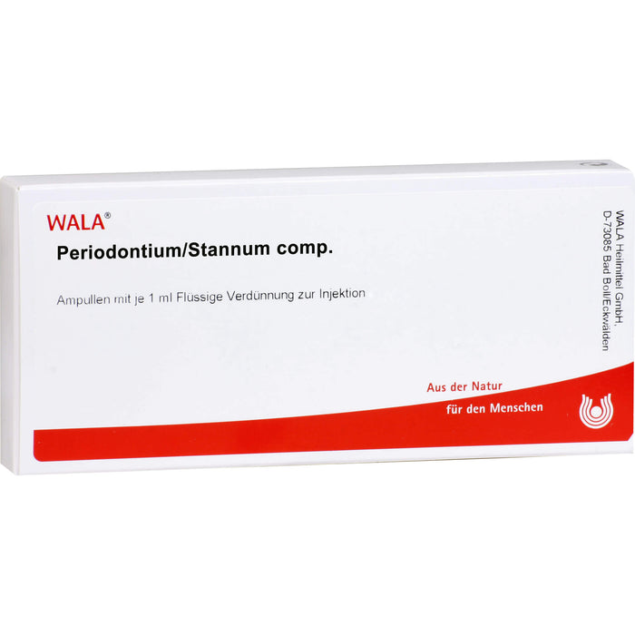 WALA Periodontium/Stannum comp. flüssige Verdünnung, 10 St. Ampullen
