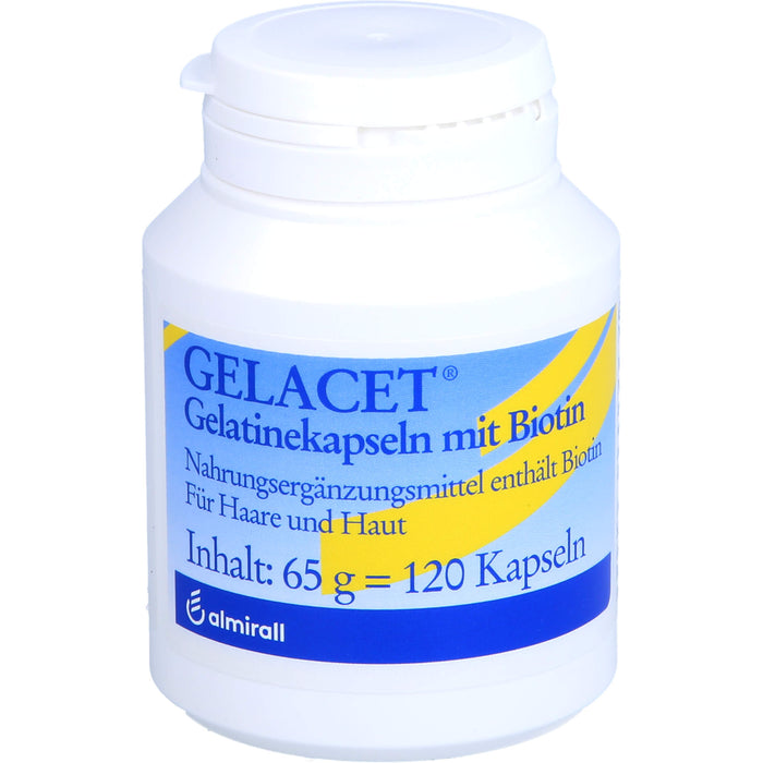 Gelacet Gelatinekapseln mit Biotin, 120 St KAP
