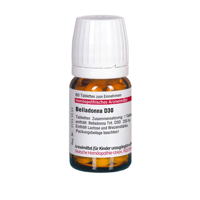 DHU Belladonna D30 Tabletten, 80 St. Tabletten
