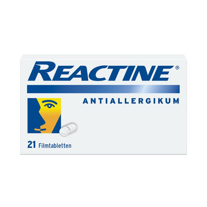 REACTINE Antiallergikum Filmtabletten bei Heuschnupfen, 21 St. Tabletten