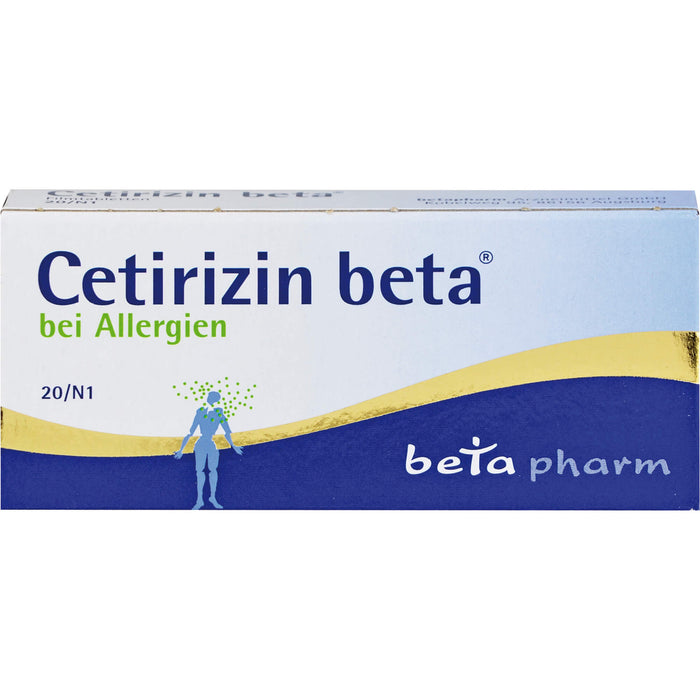 Cetirizin beta bei Allergien Filmtabletten, 20 St. Tabletten