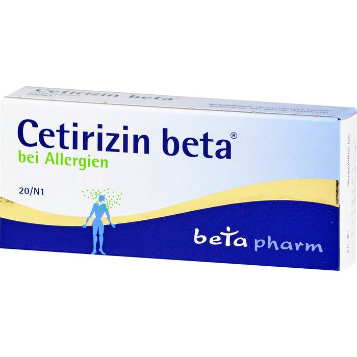 Cetirizin beta bei Allergien Filmtabletten, 20 St. Tabletten