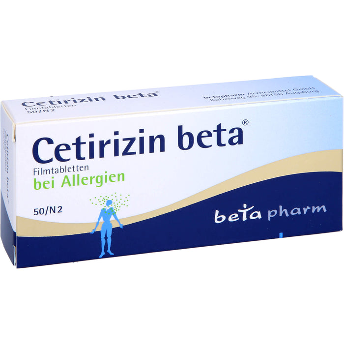 Cetirizin beta Filmtabletten, 50 St. Tabletten
