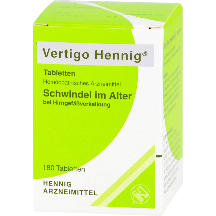 Vertigo Hennig Tabletten, 180 St. Tabletten
