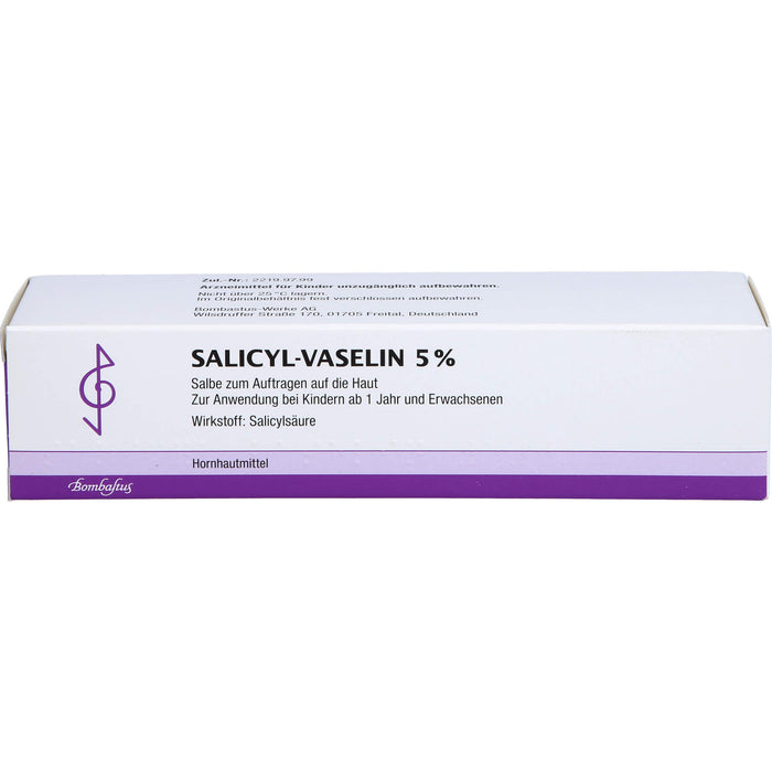 Bombastus Salicyl-Vaselin 5% Salbe, 100 ml Salbe