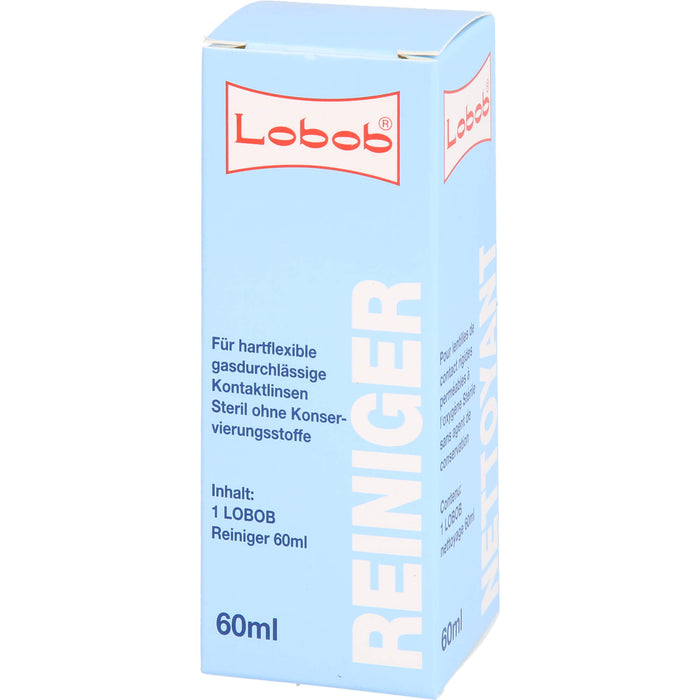 Lobob Reiniger für hartflexible gasdurchlässige Kontaktlinsen, 60 ml Lösung