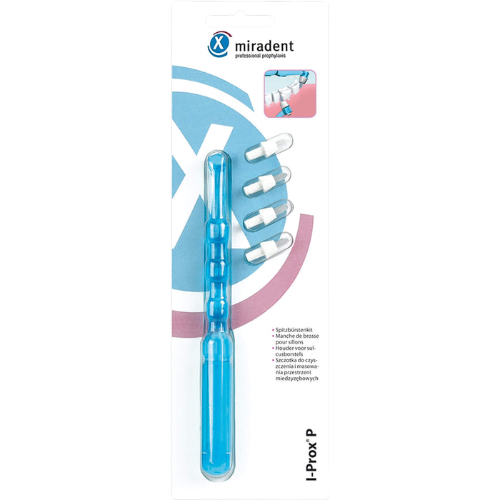 miradent I-Prox P Sulcusbürsten-Kit blau transparent, 1 St. Zahnbürste
