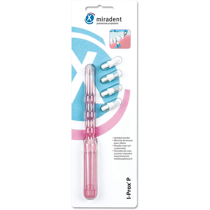 miradent I-Prox P Sulcusbürsten-Kit pink transparent, 1 St. Zahnbürste