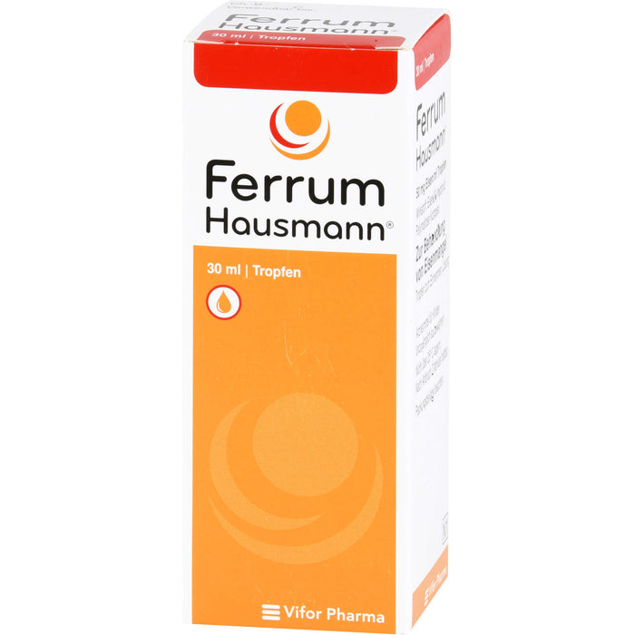 Ferrum Hausmann Tropfen zur Behandlung von Eisenmangel, 30 ml Lösung