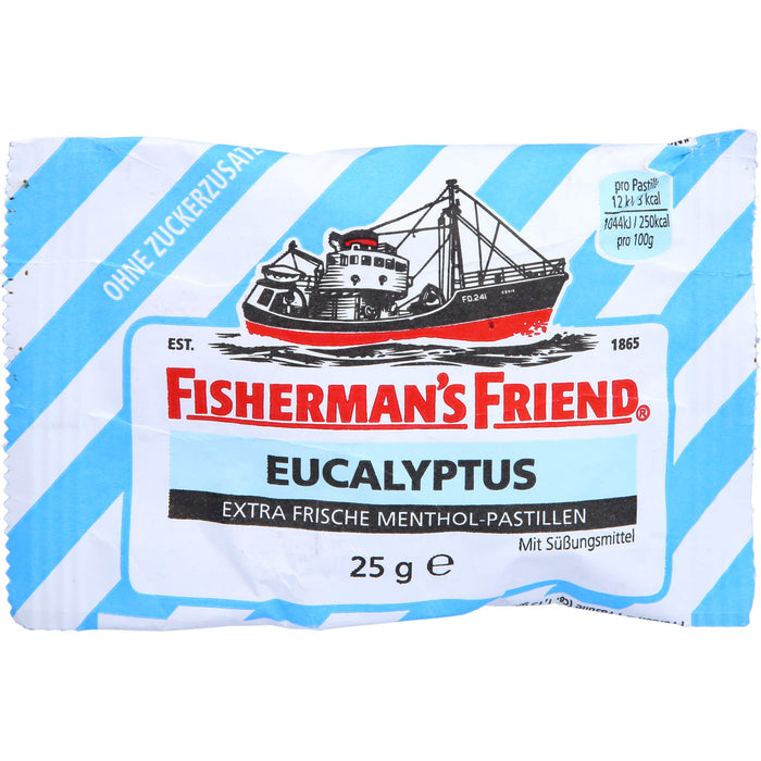 FISHERMANS FRIEND EUCALYPTUS OHNE ZUCKER, 25 g PAS