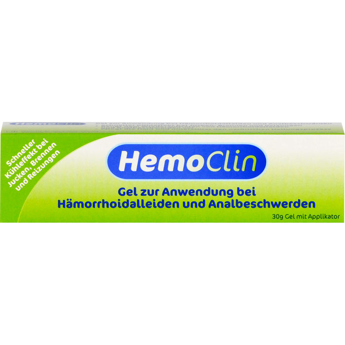 HemoClin Gel bei Hämorrhoidalleiden und Analbeschwerden, 30 g Gel