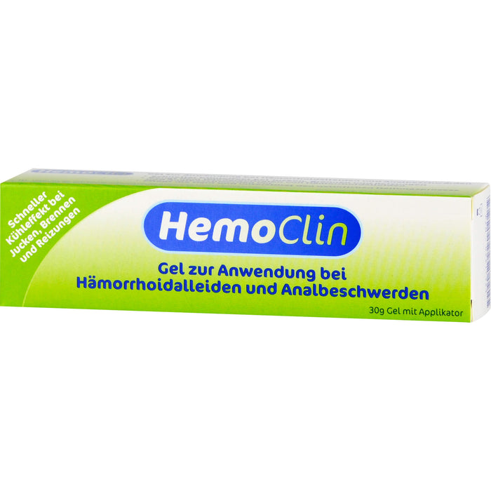 HemoClin Gel bei Hämorrhoidalleiden und Analbeschwerden, 30 g Gel