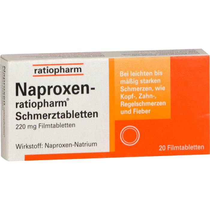 Naproxen-ratiopharm Schmerztabletten, 20 St. Tabletten