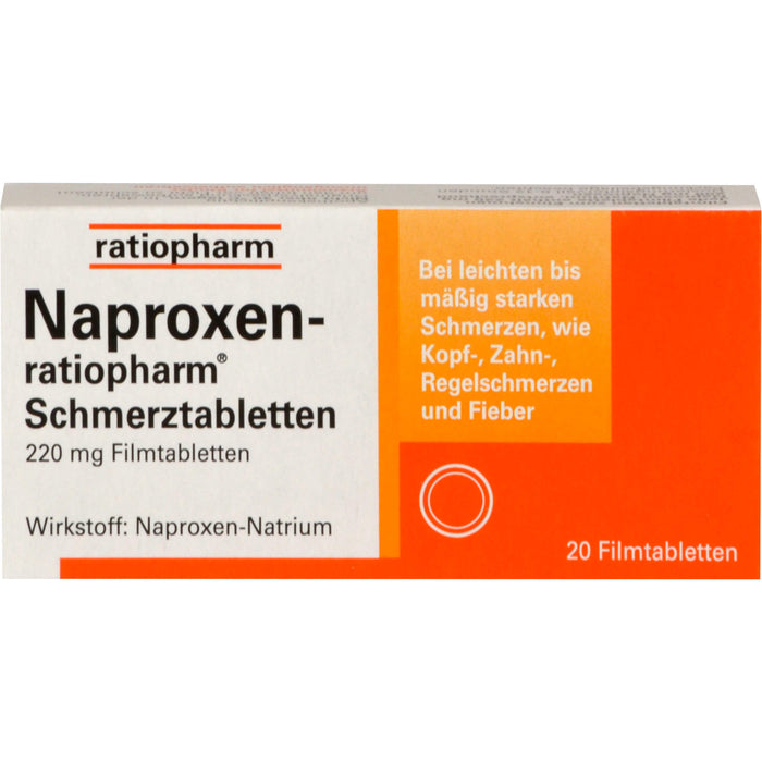 Naproxen-ratiopharm Schmerztabletten, 20 St. Tabletten