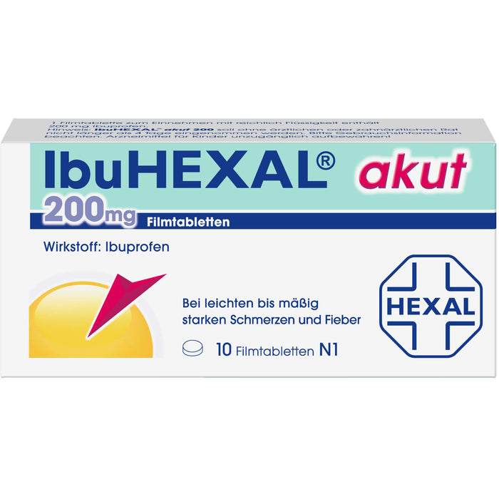 IbuHEXAL akut 200 mg, 10 St. Tabletten