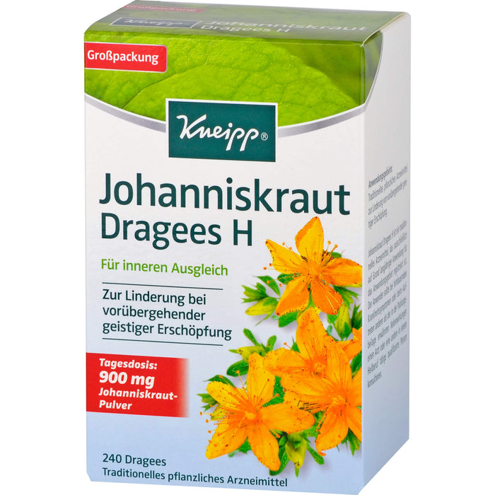 Kneipp Johanniskraut Dragees H für inneren Ausgleich, 240 St. Tabletten