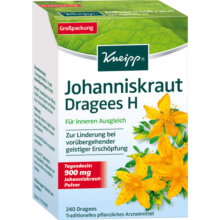 Kneipp Johanniskraut Dragees H für inneren Ausgleich, 240 St. Tabletten