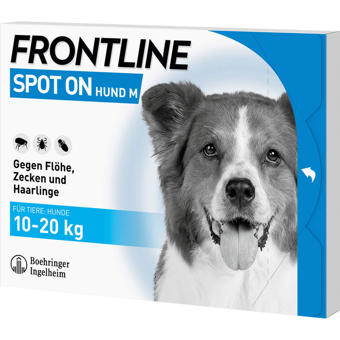 FRONTLINE Spot on Hund M Pipetten gegen Flöhe, Zecken und Haarlinge, 5 St. Ampullen