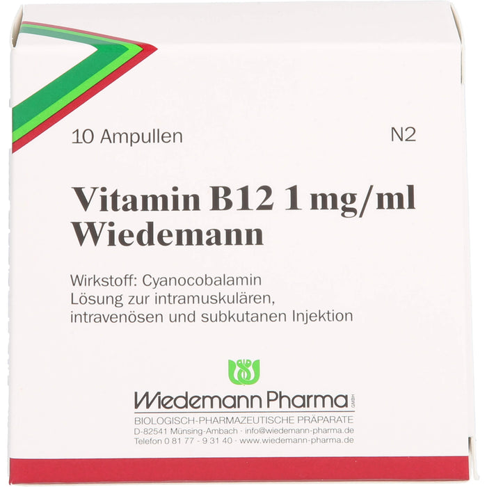 Combustin Vitamin B12 1 mg/ml Wiedemann Injektionslösung, 10 St. Ampullen