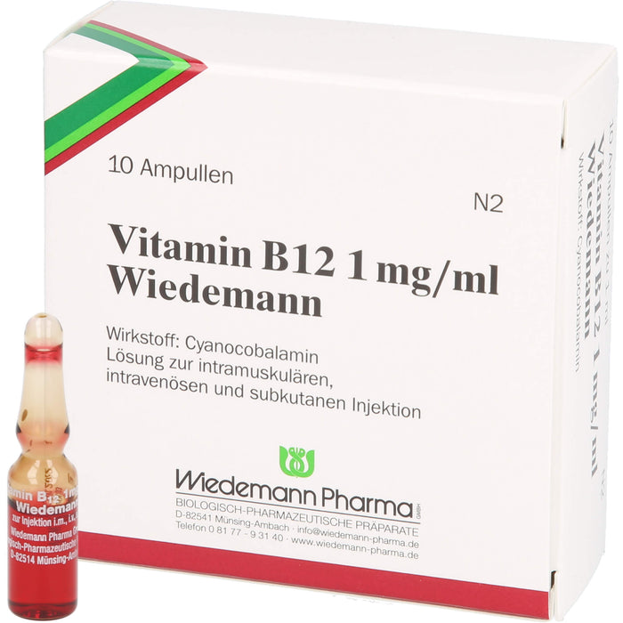 Combustin Vitamin B12 1 mg/ml Wiedemann Injektionslösung, 10 St. Ampullen