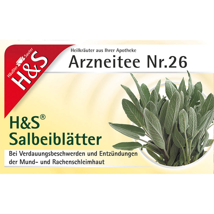 H&S Salbeiblätter Arzneitee, 20 St. Filterbeutel