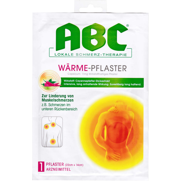 Hansaplast ABC Wärme-Pflaster zur Linderung von Muskelschmerzen, 1 St. Pflaster