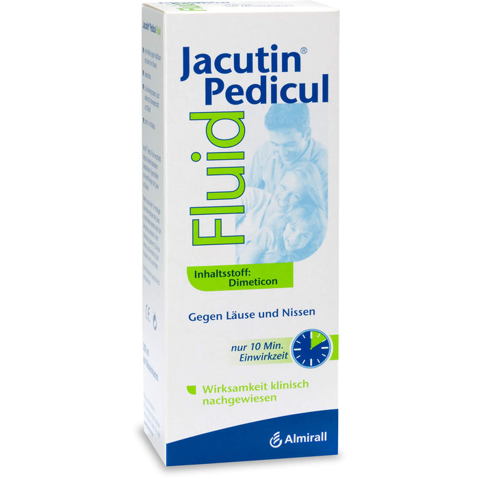 Jacutin Pedicul Fluid mit Nissenkamm gegen Läuse und Nissen, 200 ml Lösung