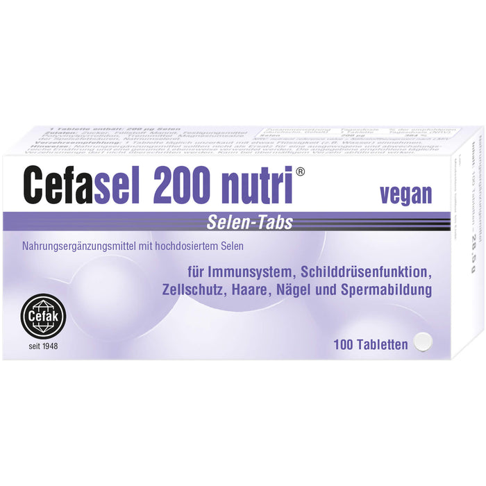 Cefasel 200 nutri Selen-Tabs, 100 St. Tabletten