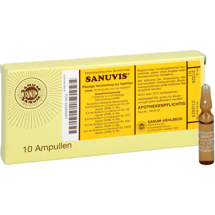 Sanuvis Injektion, 10X2 ml AMP