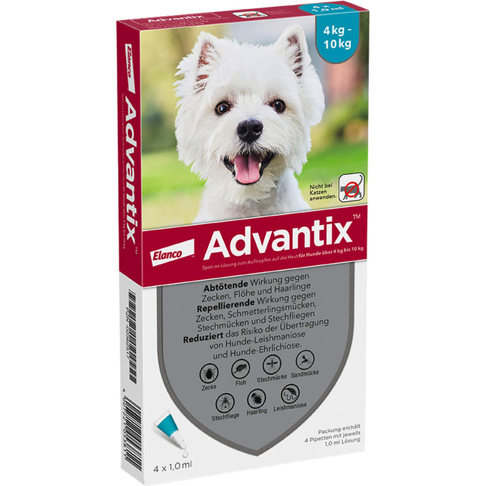 Advantix Spot-on Hund 4-10, 4 St LOE