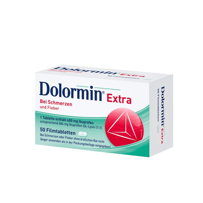 Dolormin extra Filmtabletten bei Schmerzen und Fieber , 50 St. Tabletten