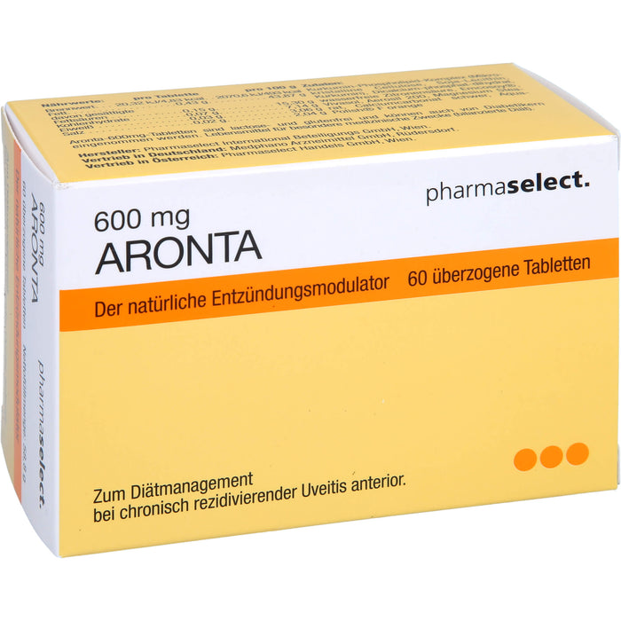 pharmaselect Aronta 600 mg Tabletten Der Entzündungsmodulator, 60 St. Tabletten